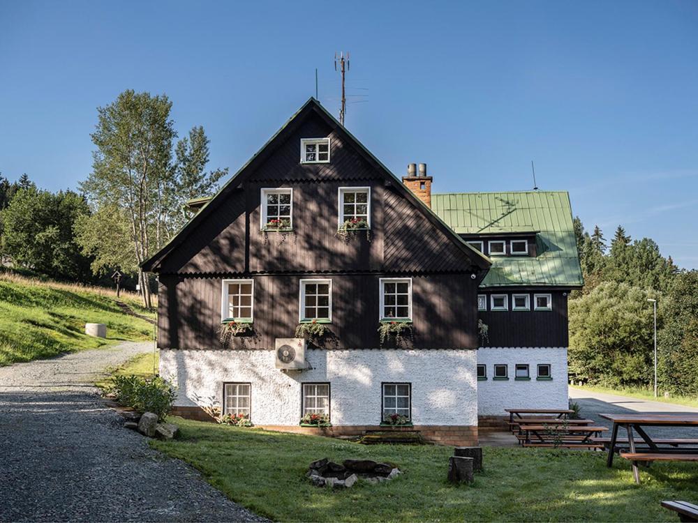 Chata Prim Destne v Orlickych horach Exteriör bild