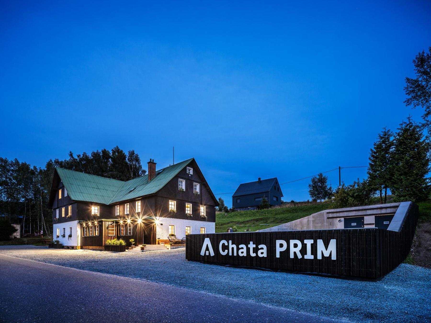 Chata Prim Destne v Orlickych horach Exteriör bild