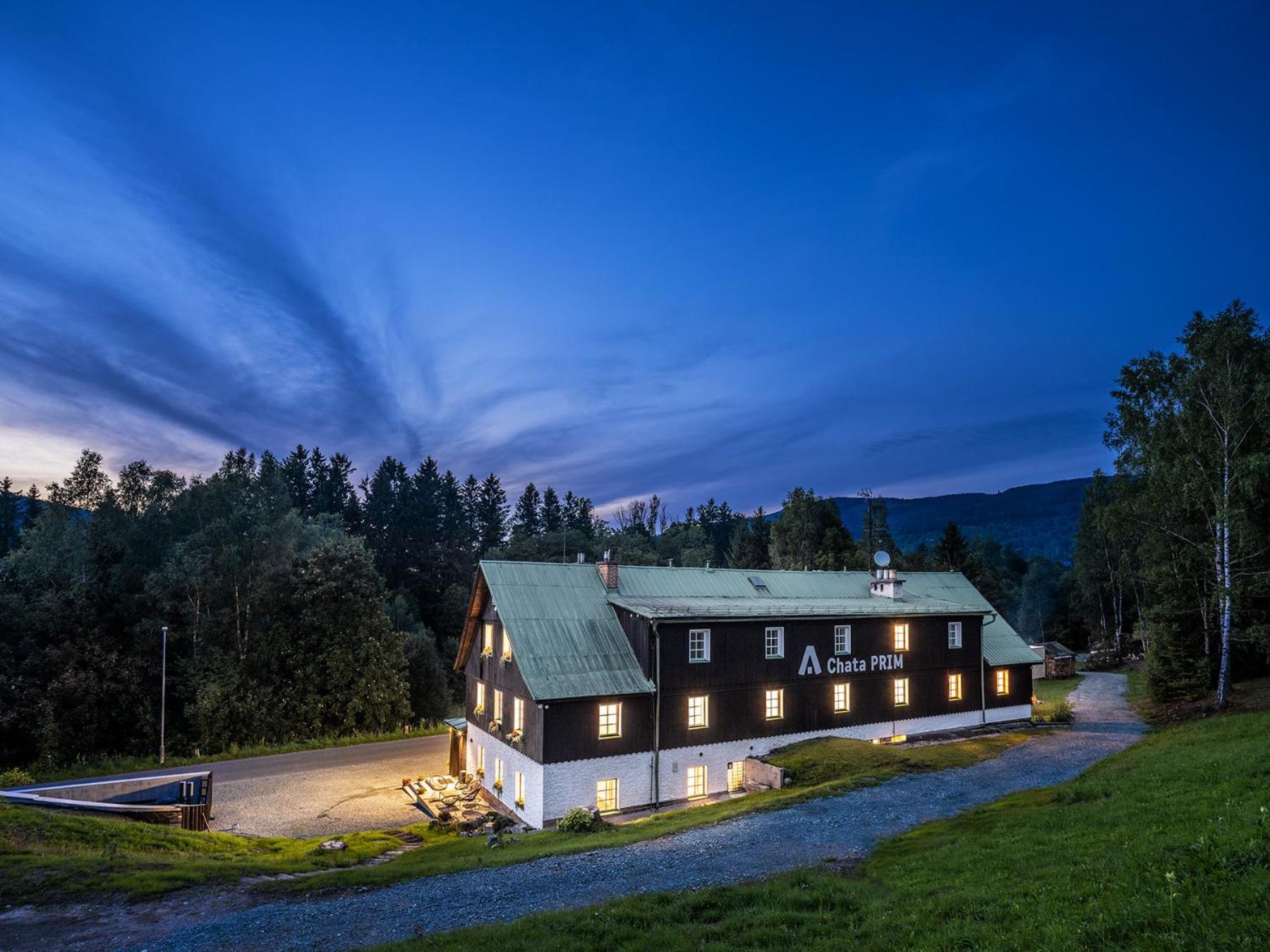 Chata Prim Destne v Orlickych horach Exteriör bild